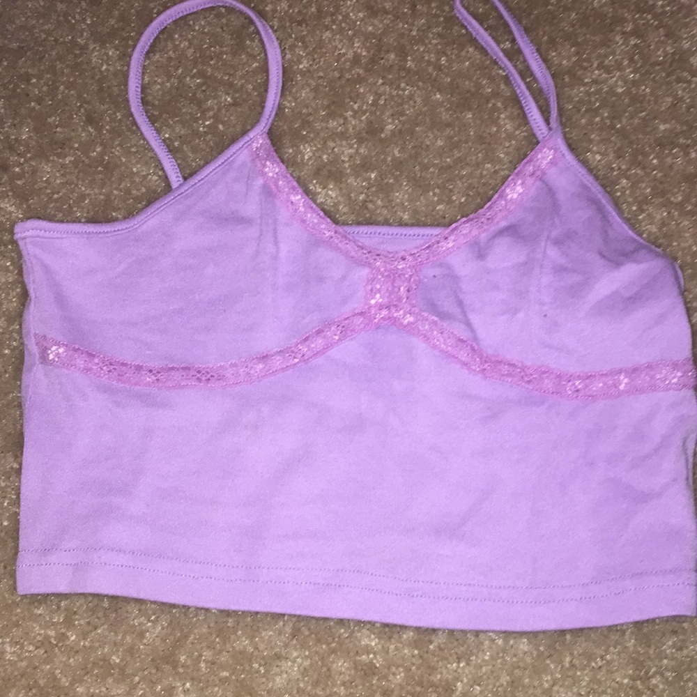 Purple crop top